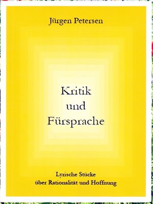 cover image of Kritik und Fürsprache